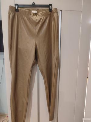 Брюки кожа H&m размер 44 европейский