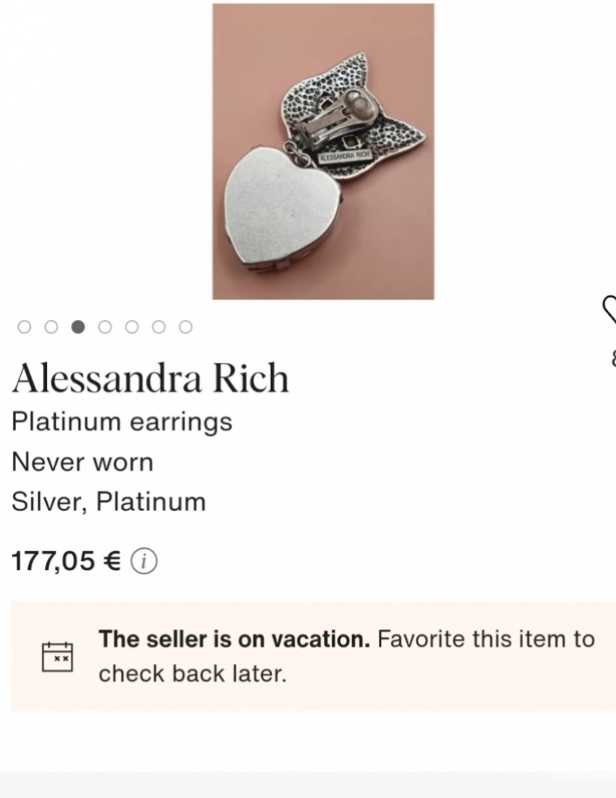 Клипсы Alessandra Rich