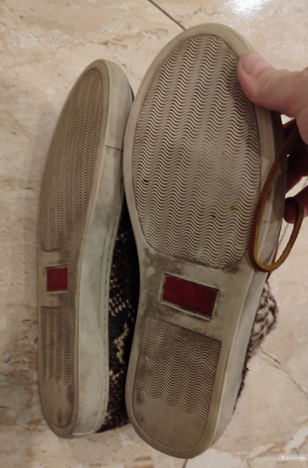 Кеды кожаные с мехом пони Fretons размер 40