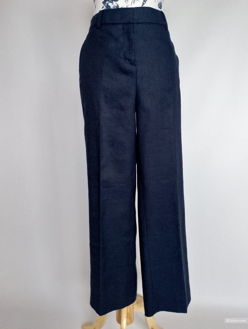 Льняные брюки J crew темно синие, us6T