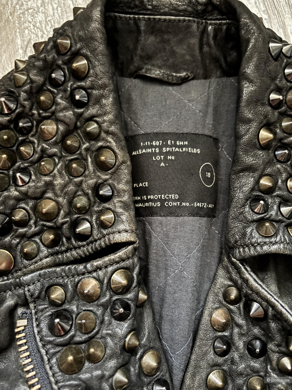 Жилетка-косуха кожаная All Saints, р.10 UK