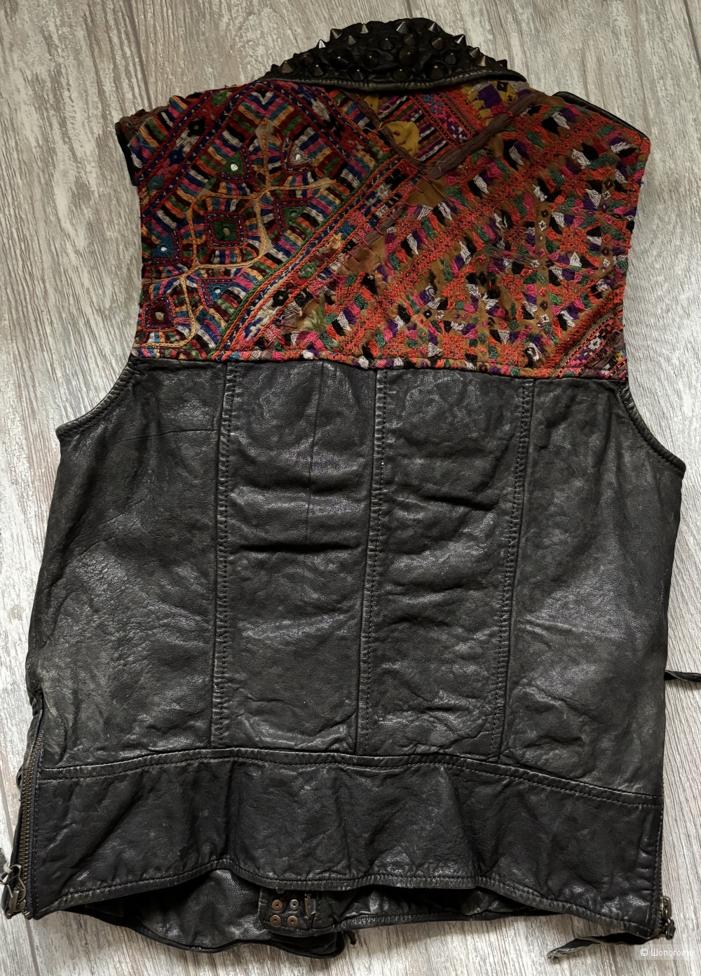 Жилетка-косуха кожаная All Saints, р.10 UK