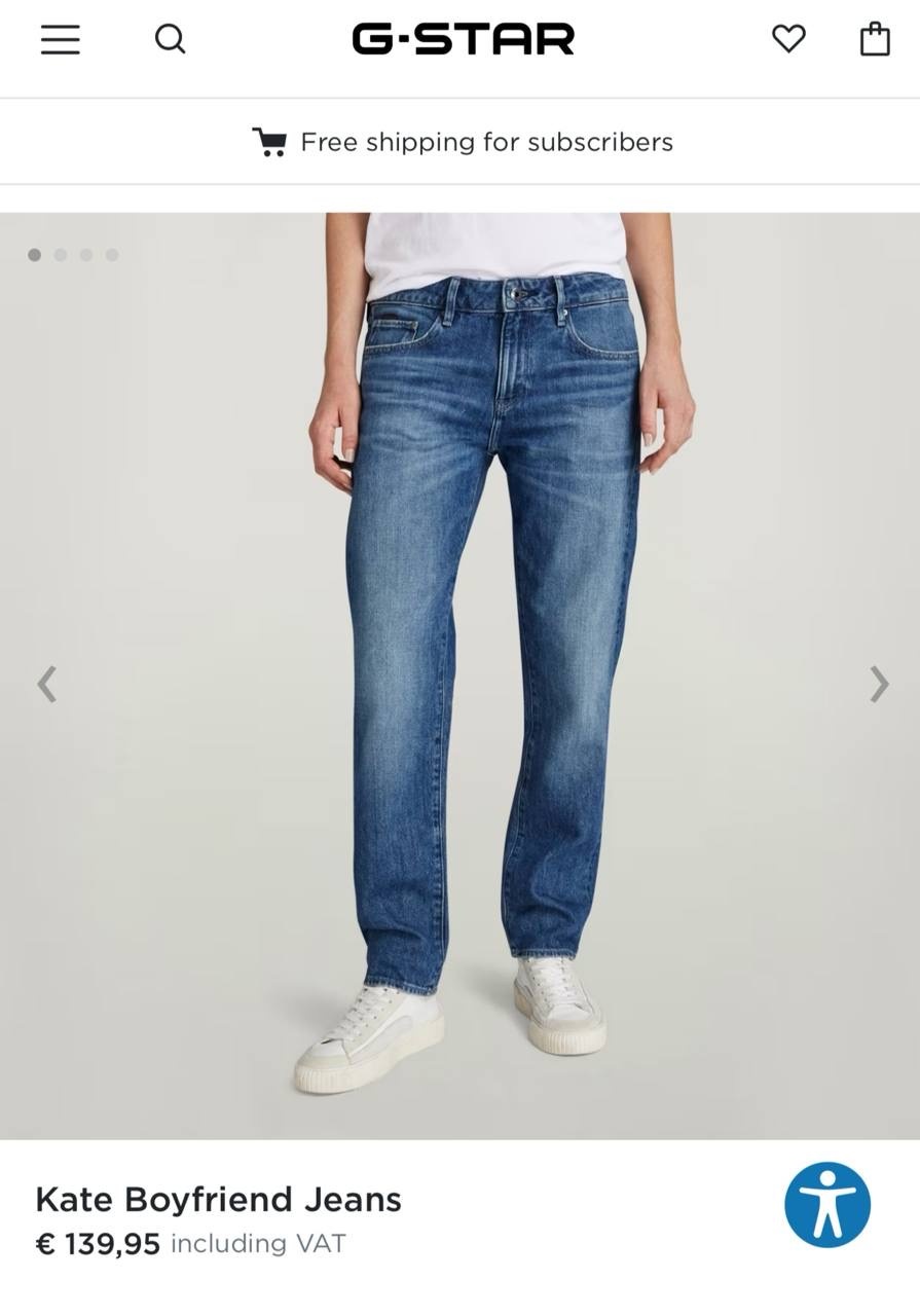 Джинсы G-star Row, размер 24/32.