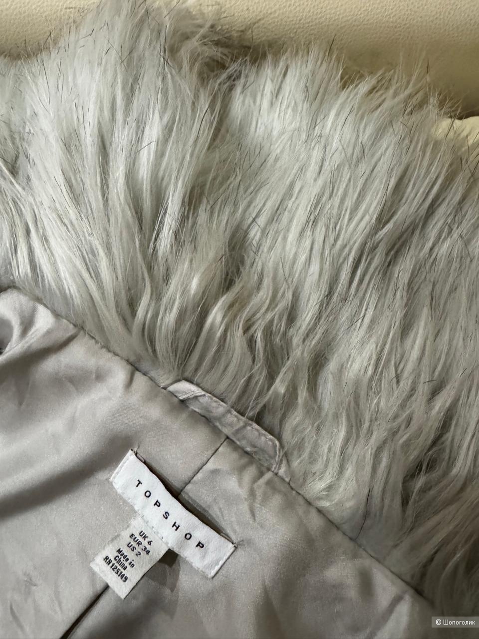 Полушубок Topshop, eur 34, рос 42/44