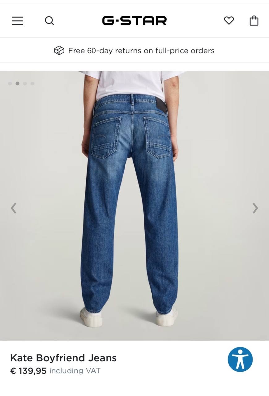 Джинсы G-star Row, размер 24/32.