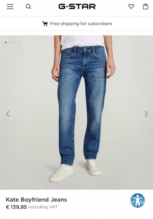 Джинсы G-star Row, размер 24/32.