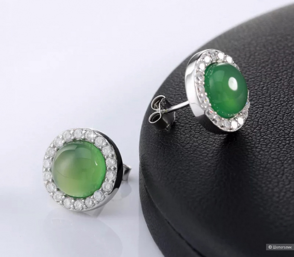 Серьги с агатом Silver Stars