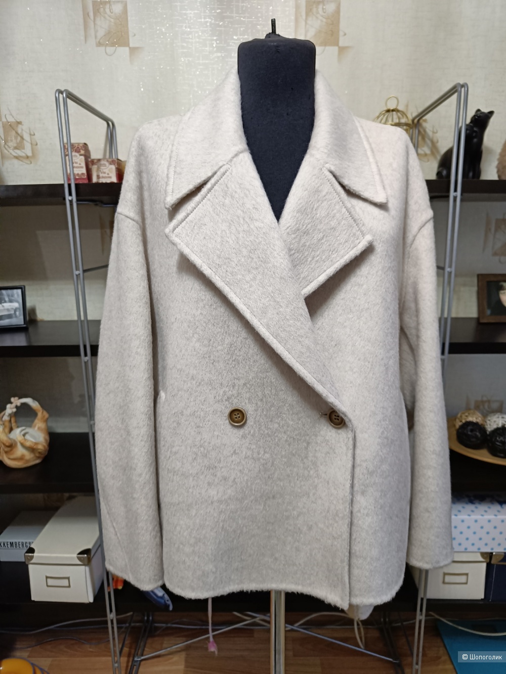 Пальто из 100% шерсти Sentubila. Размер: 46-48
