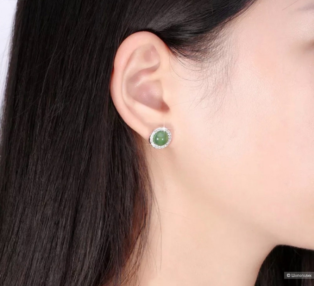 Серьги с агатом Silver Stars