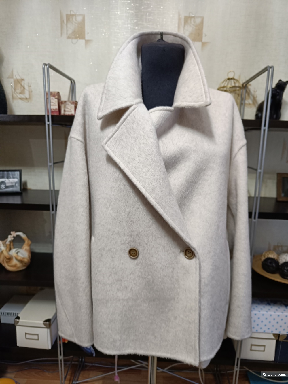 Пальто из 100% шерсти Sentubila. Размер: 46-48