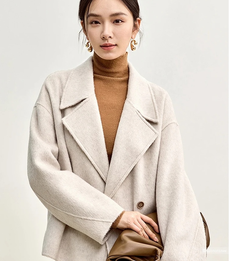 Пальто из 100% шерсти Sentubila. Размер: 46-48