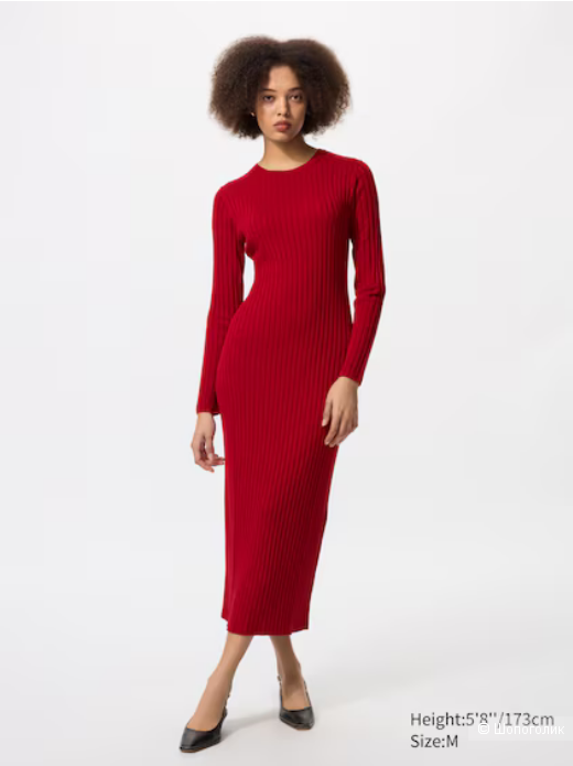 Uniglo, платье из мериносовой шерсти S