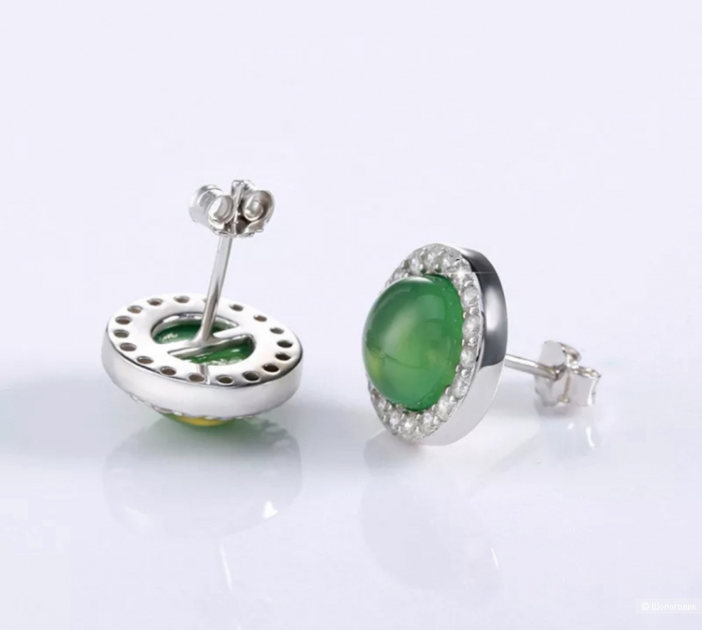 Серьги с агатом Silver Stars