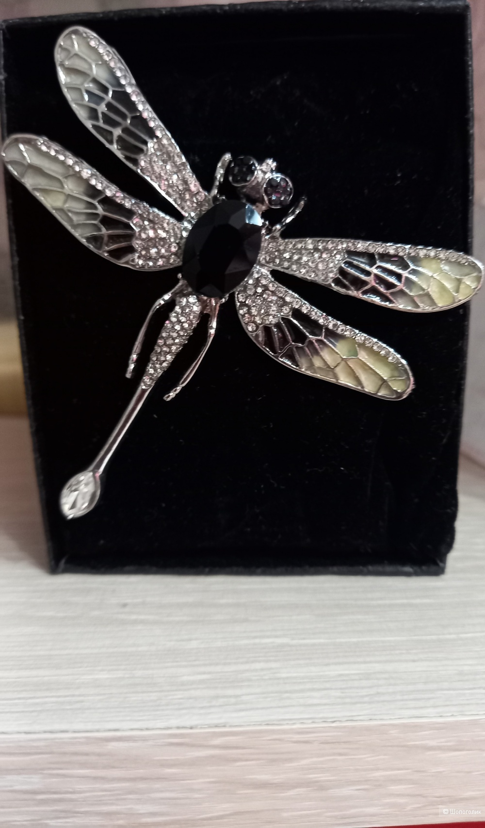Брошь Стрекоза, бижутерия