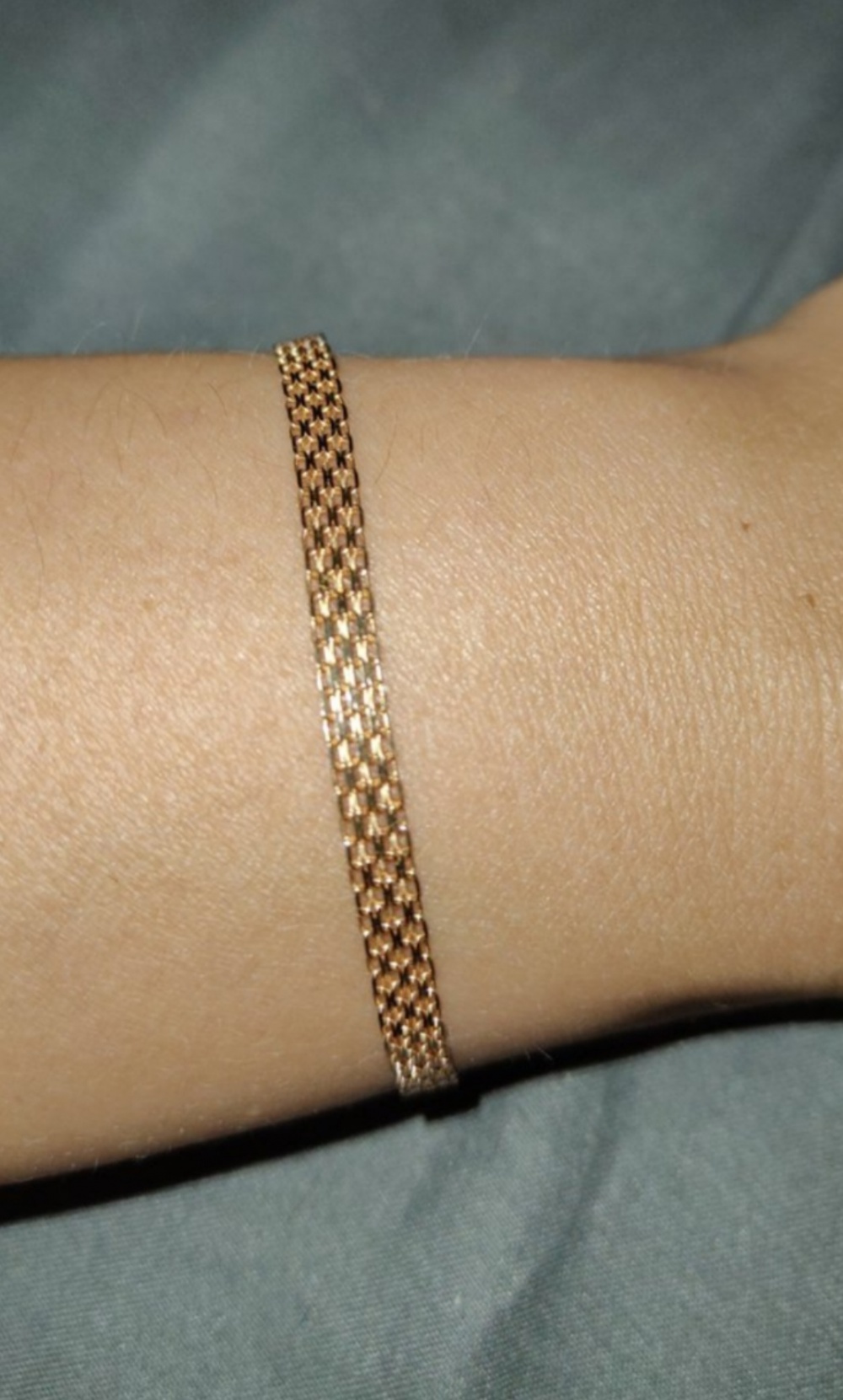 Золотой браслет, 3,87г., 585проба,18 размер