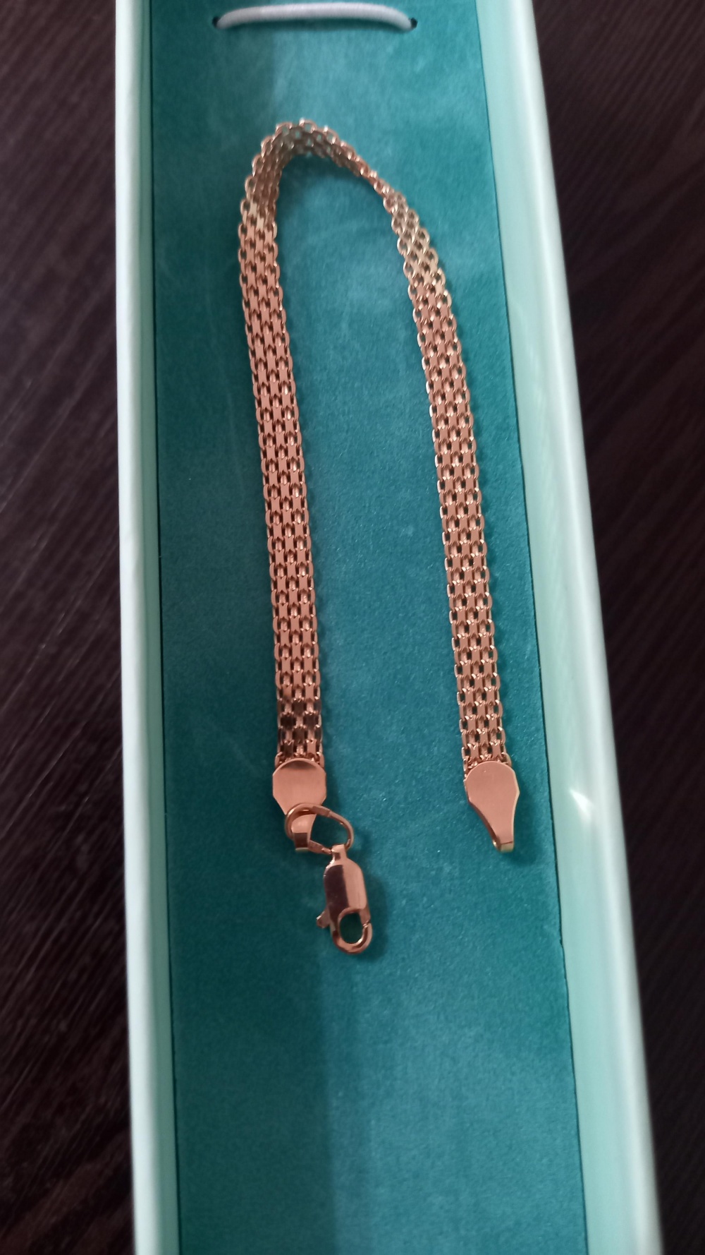 Золотой браслет, 3,87г., 585проба,18 размер