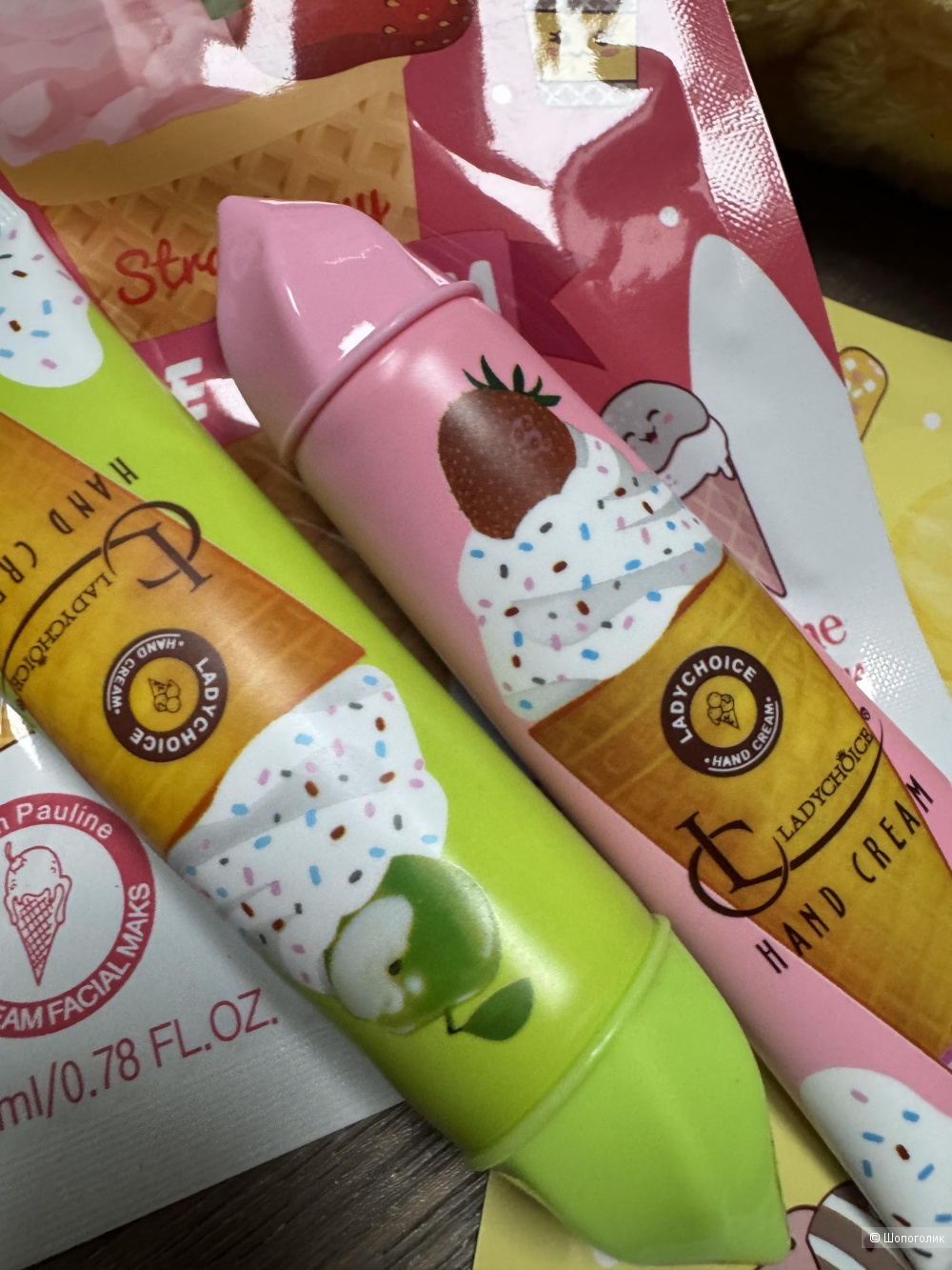 Набор подарочный Sunny маска 2 шт, крем 3 шт, бант плюшевый, one size