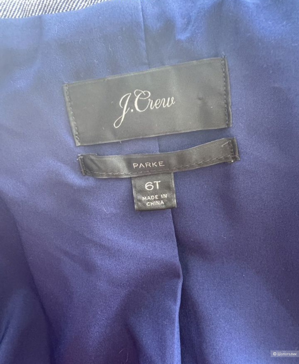 Костюм J Crew брючный льняной голубой, us 6