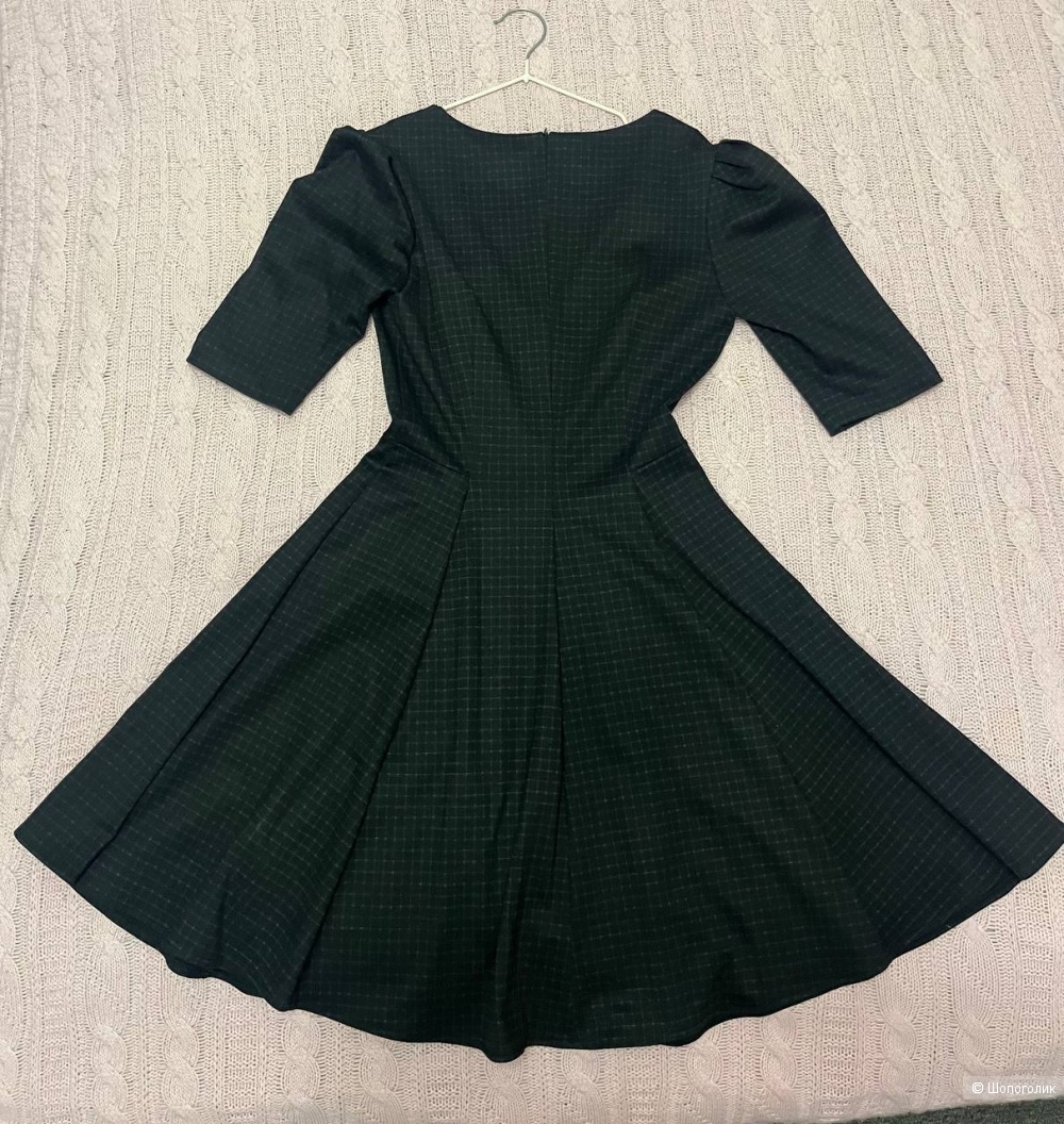 Платье 44 черное в клеточку