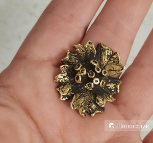 Кольцо «Василек» Bronzrose бронзовое. Размер регулируемый