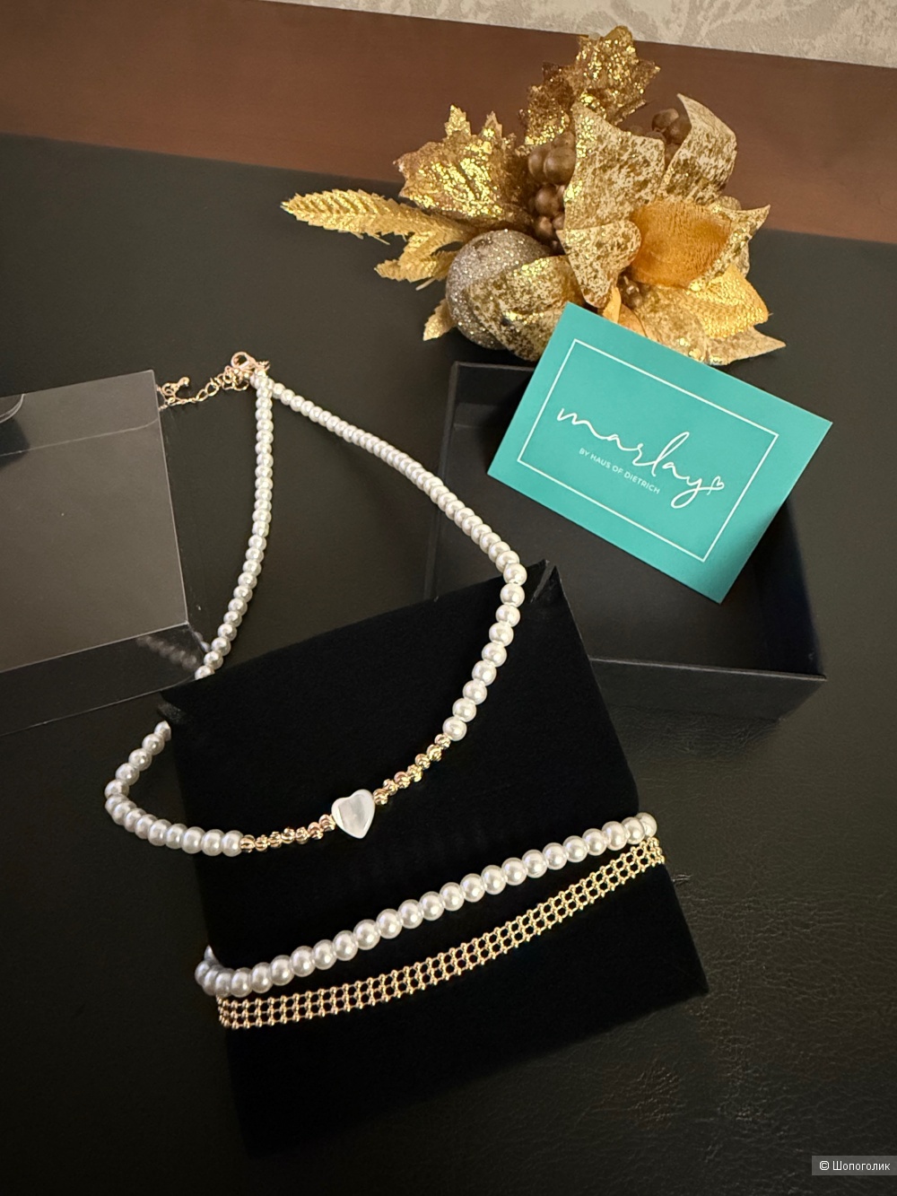 Marley by Haus of Dietrich комплект ( чокер и браслет)