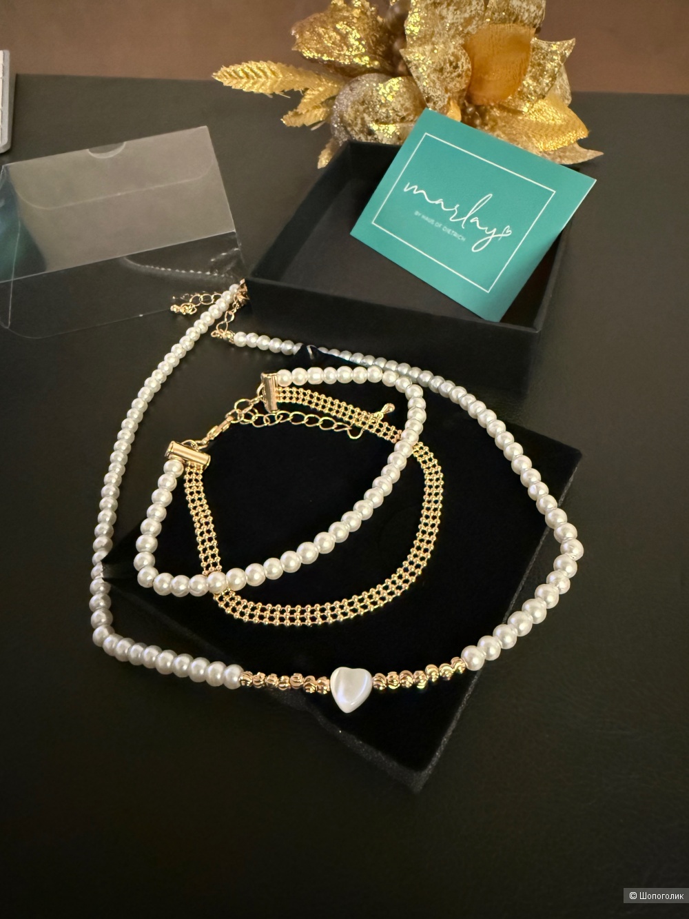 Marley by Haus of Dietrich комплект ( чокер и браслет)