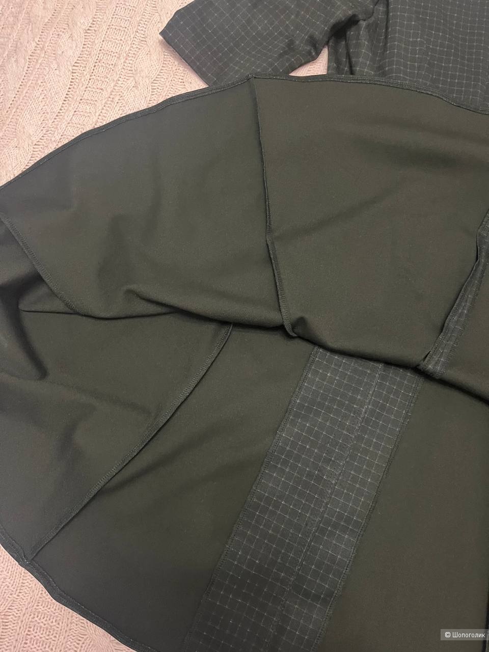 Платье 44 черное в клеточку