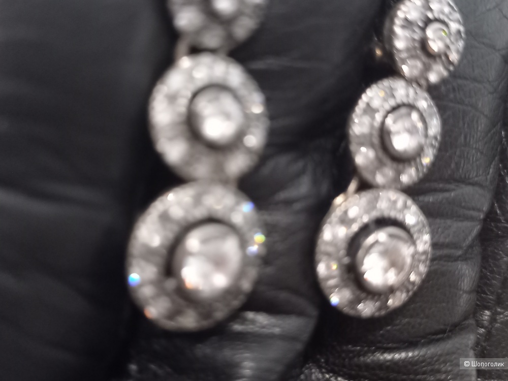 Длинные серебряные серьги