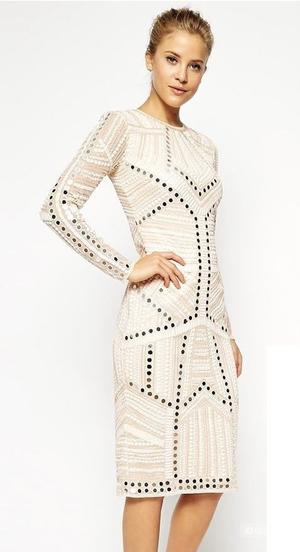 Коктельное платье ASOS в пайетках, uk 12
