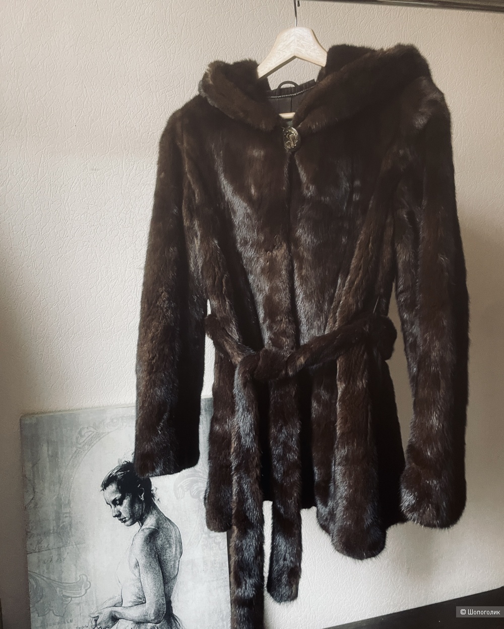 Шуба норка Fraumfeder, размер S-M