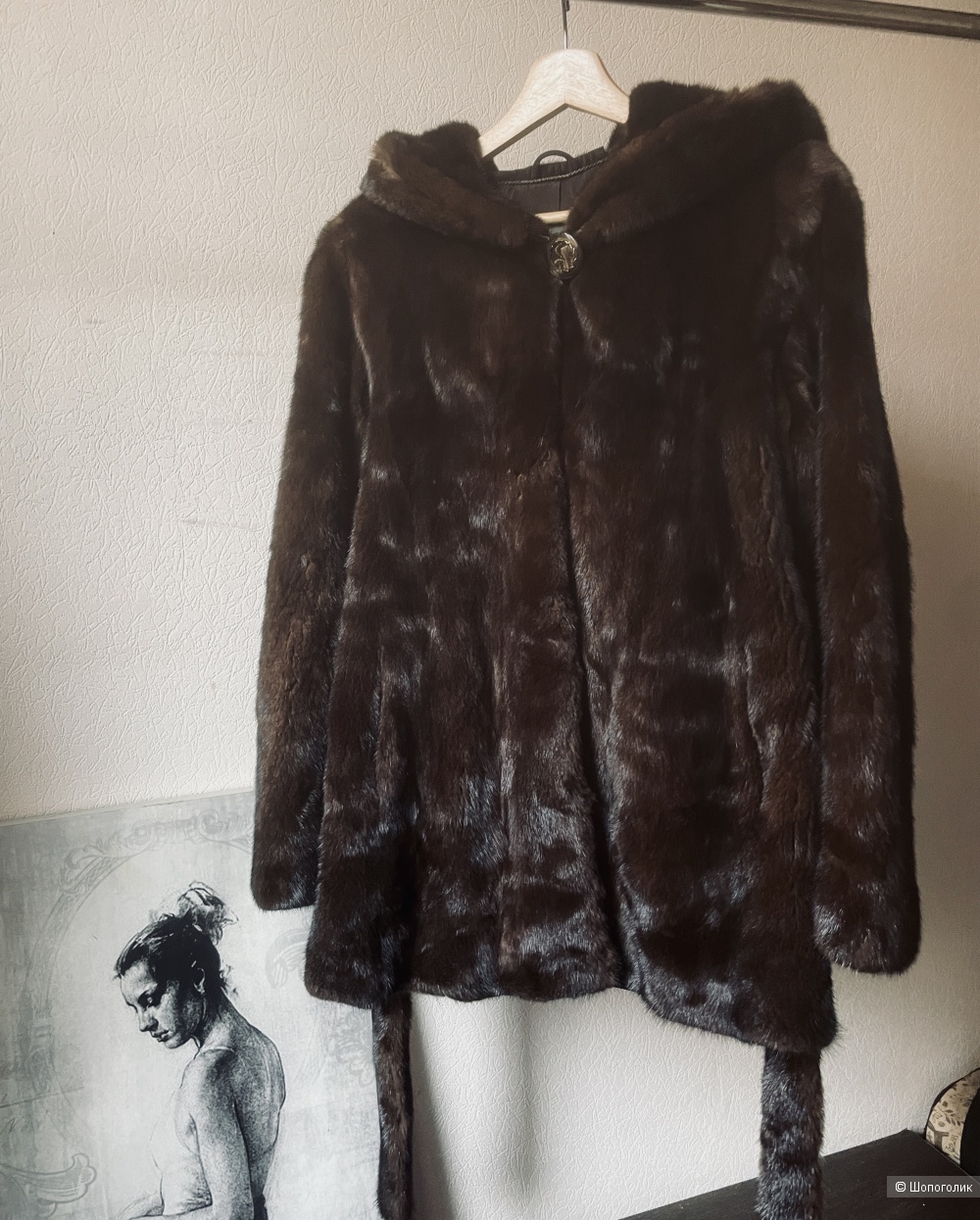 Шуба норка Fraumfeder, размер S-M