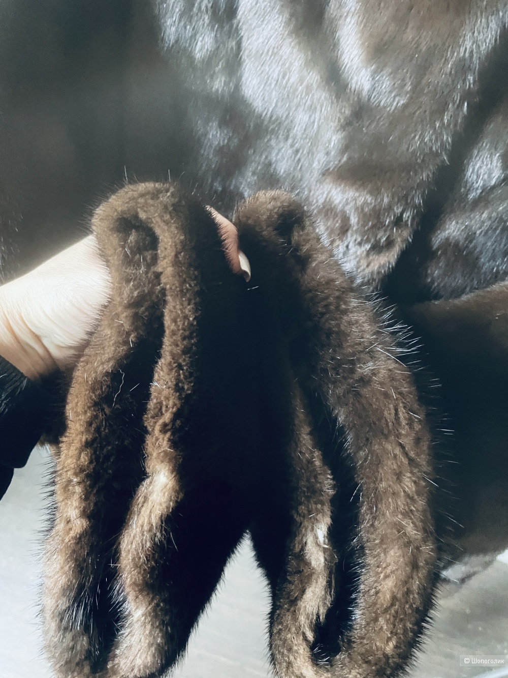 Шуба норка Fraumfeder, размер S-M