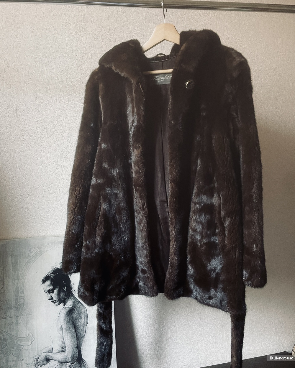 Шуба норка Fraumfeder, размер S-M