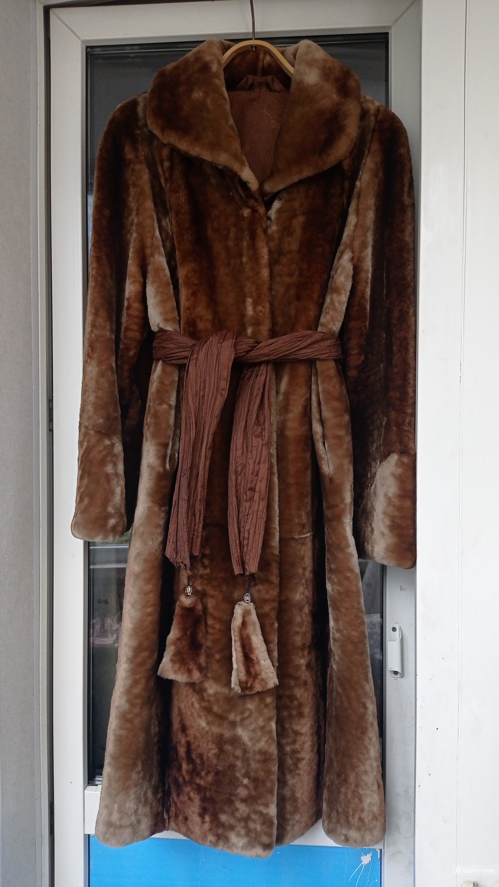 Шуба пальто мутон 46 размер