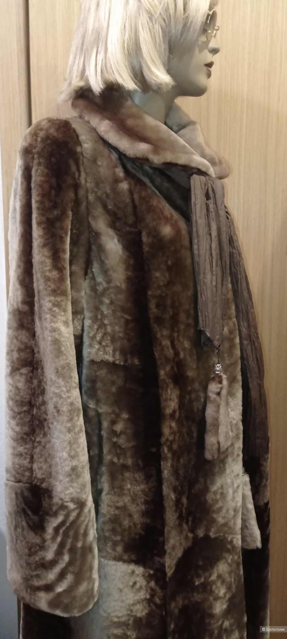 Шуба пальто мутон 46 размер