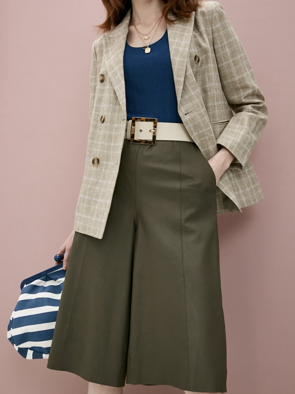 Кожаные брюки-кюлоты-юбка  Max Mara 42-44-46