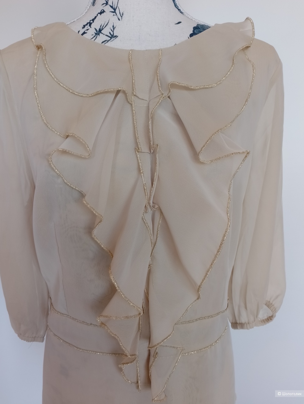 Блузка Zarina кремовая, 52