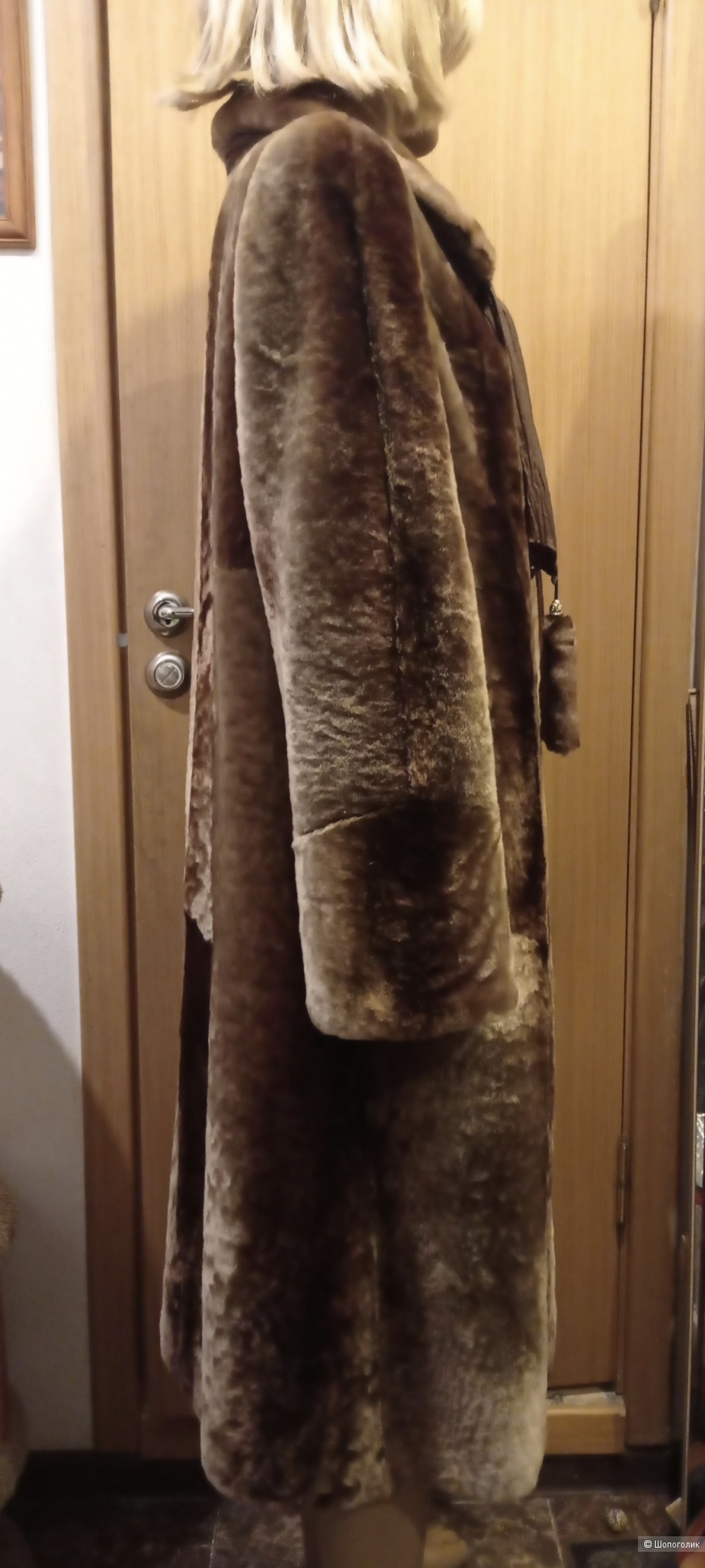 Шуба пальто мутон 46 размер