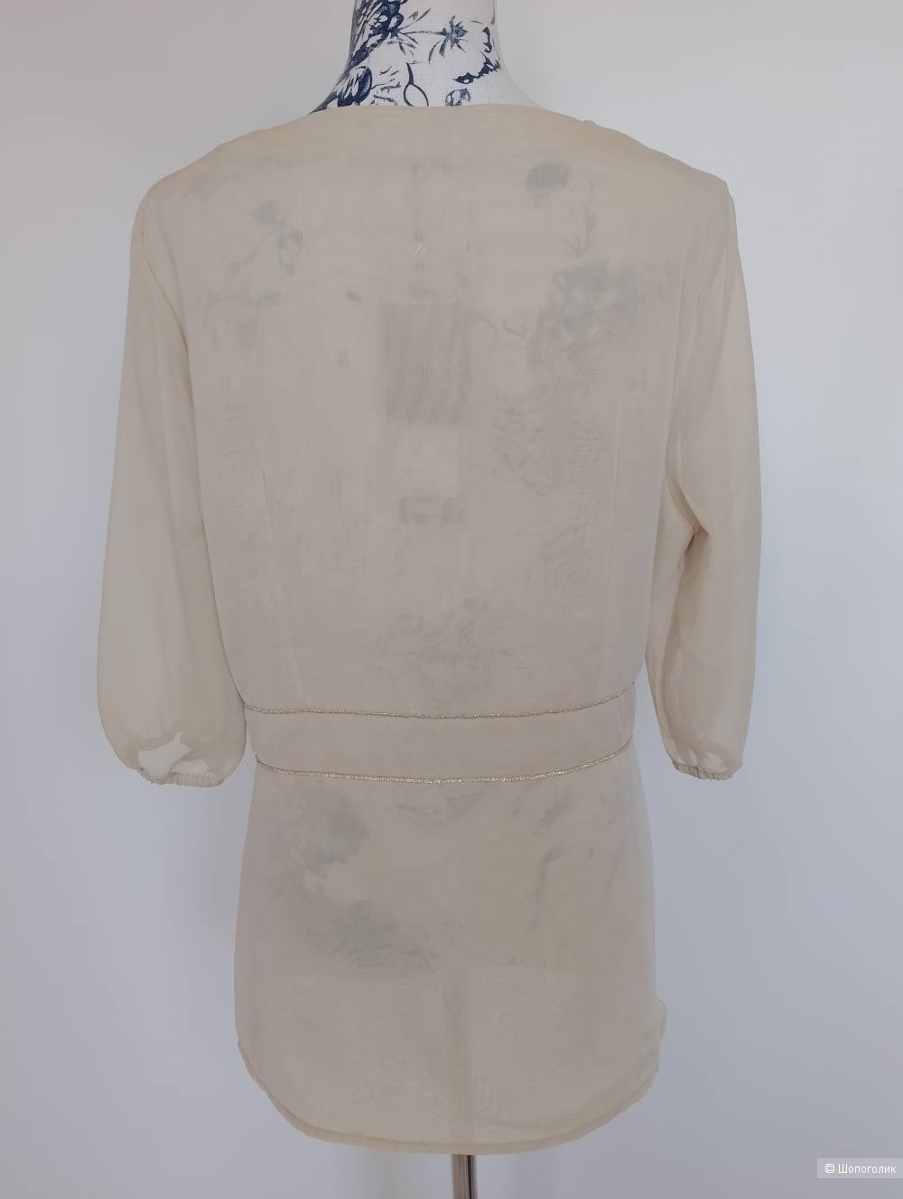Блузка Zarina кремовая, 52