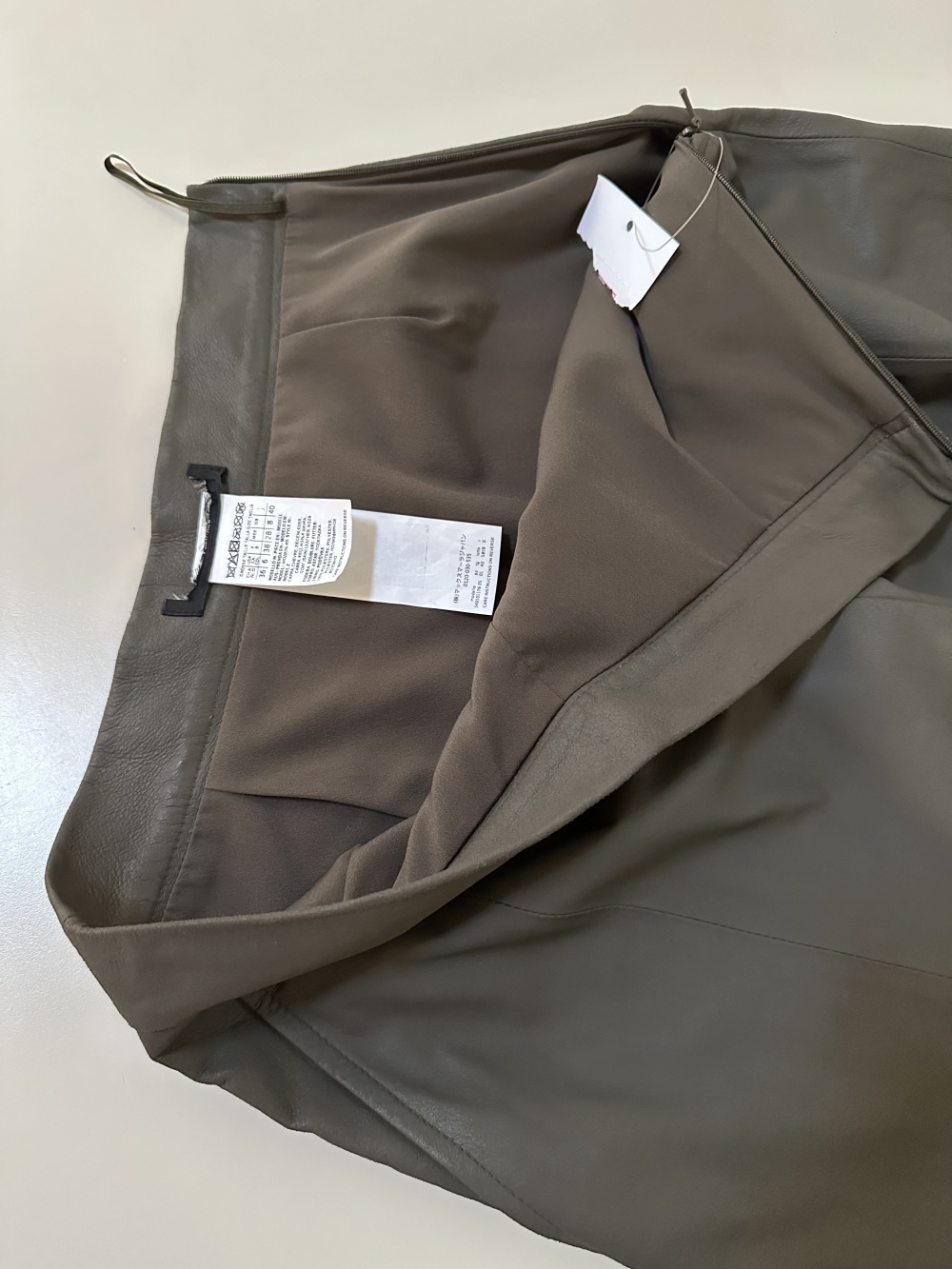 Кожаные брюки-кюлоты-юбка  Max Mara 42-44-46