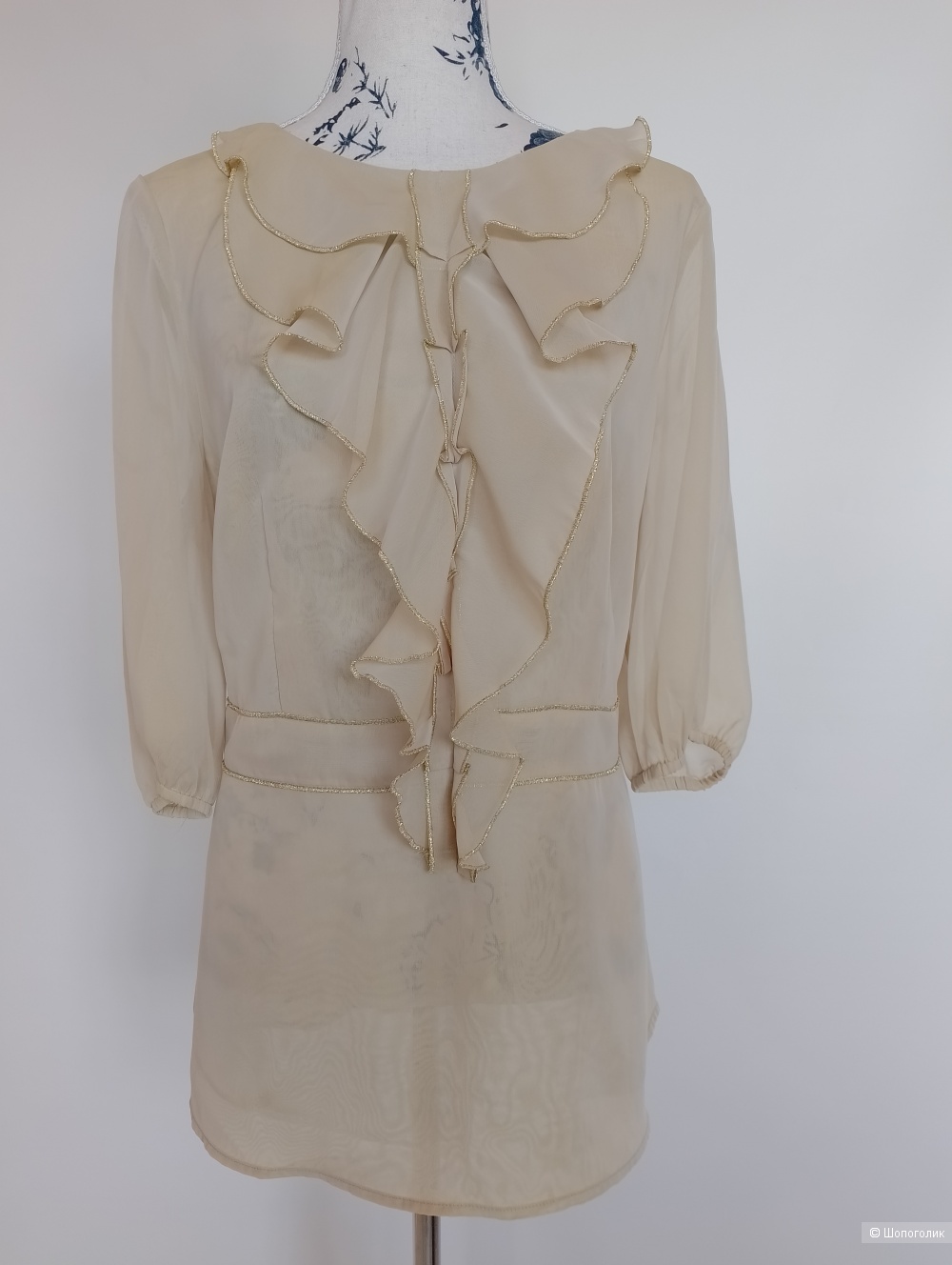 Блузка Zarina кремовая, 52