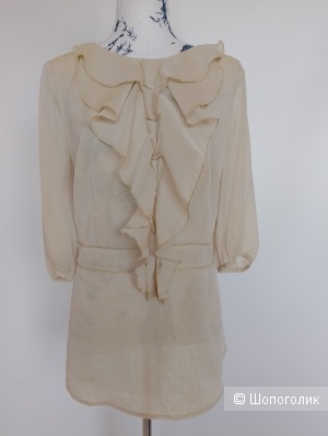 Блузка Zarina кремовая, 52