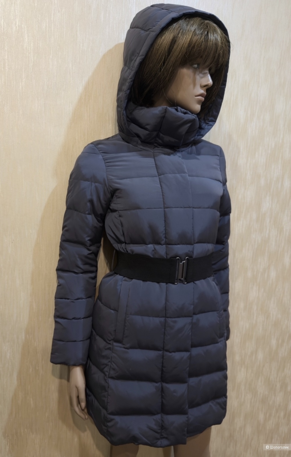 Пуховое пальто Sisley маркировка 40