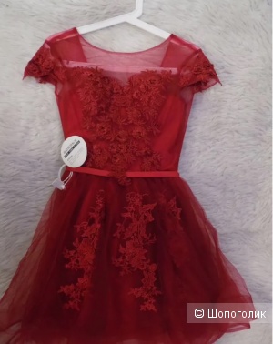 Коктейльное платье, китайский бренд, 42