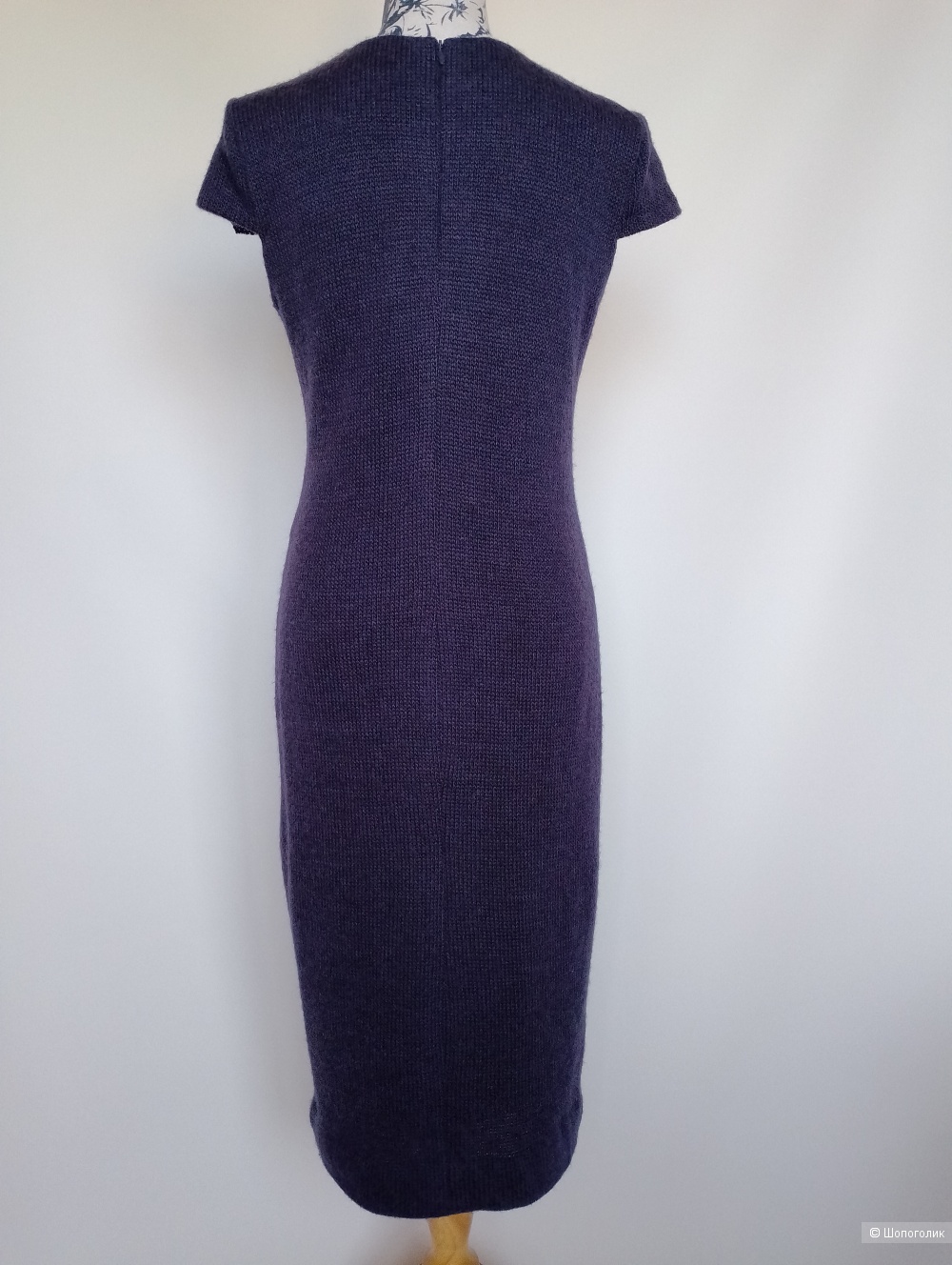 Платье вязанное шерсть сшитое на заказ, M