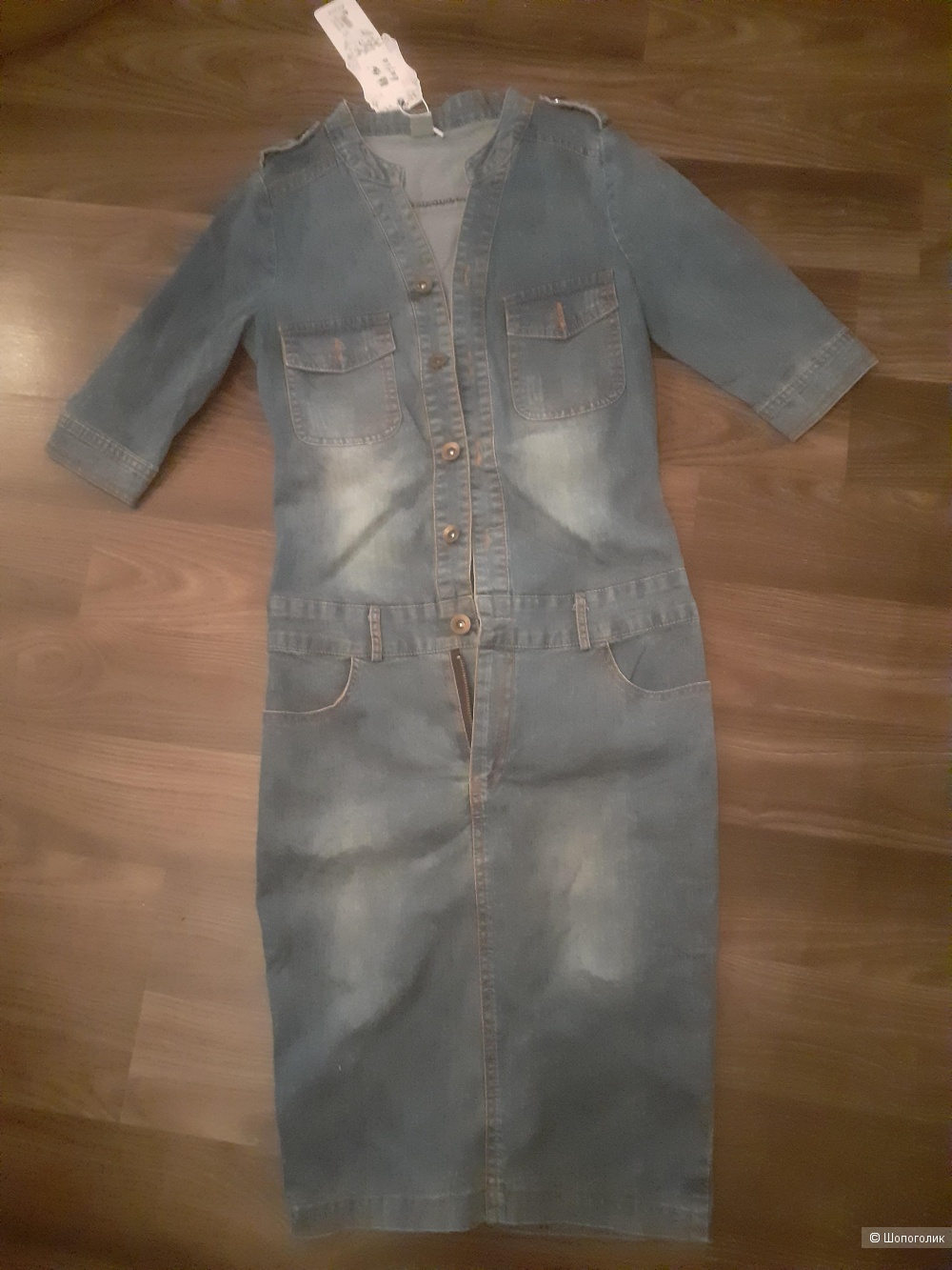 Джинсовое платье, китайский бренд, 42