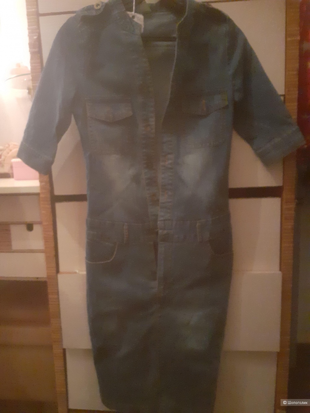 Джинсовое платье, китайский бренд, 42