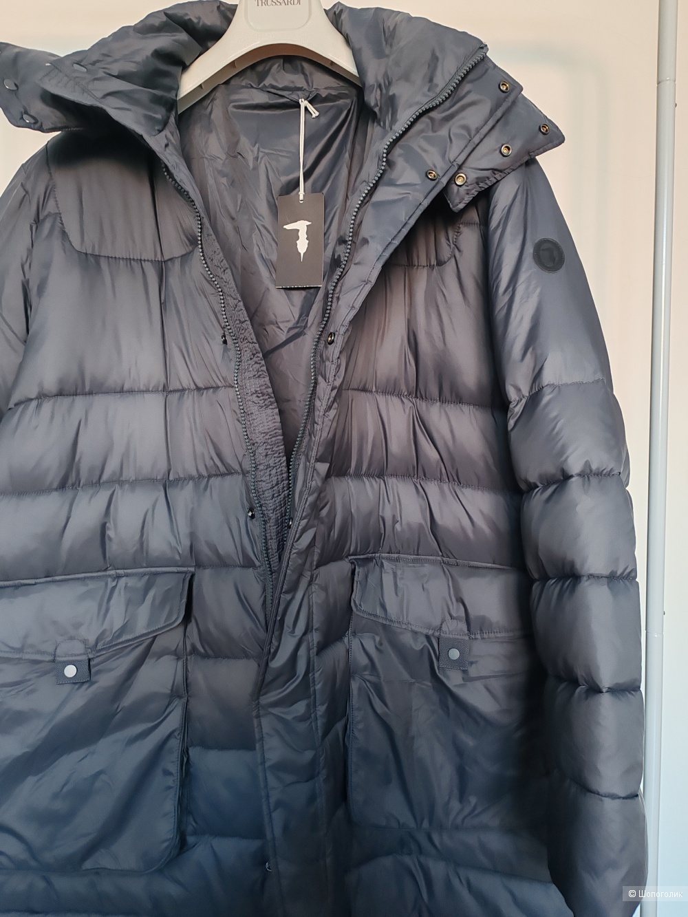 Пуховик Trussardi, размер 56 IT
