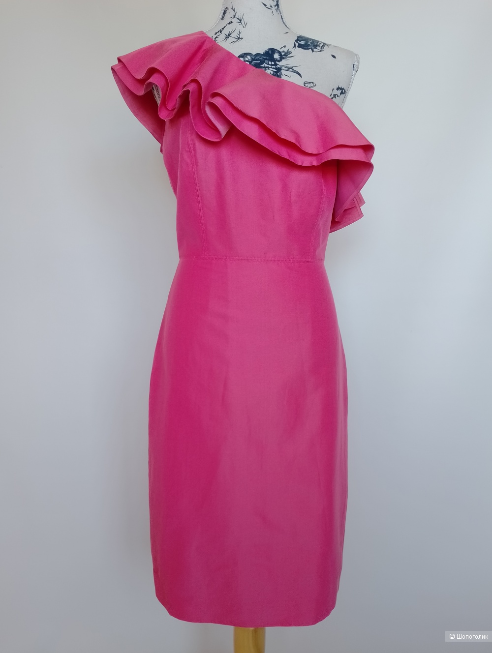 Платье коктельное j Crew с воланами розовое, 4T