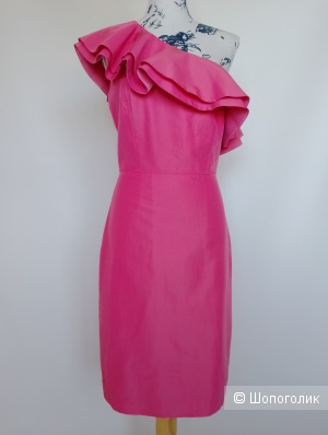Платье коктельное j Crew с воланами розовое, 4T